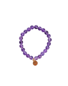 Embracelet bracelet Amethyst Silk