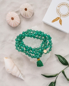 Mala-necklace-Green-Aventurine-Beach