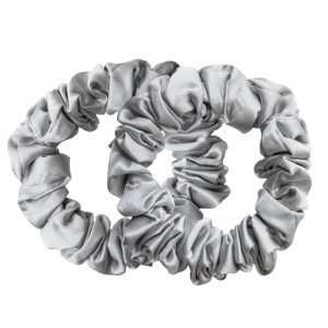 2-pack grå medium scrunchies