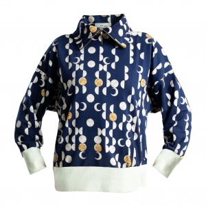 Moon phases Turtleneck sweater