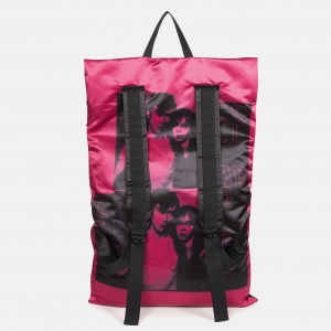 Poster Backpack satin black backside