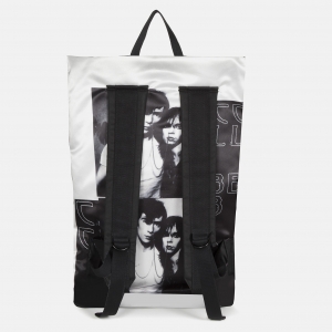 Poster Backpack satin silver back