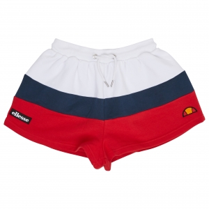 ELLESSE HERITAGE AW19Q4 WOMENS SGD08026 TEMATICA SHORTS OPTICWHITE FLATLAY 1 