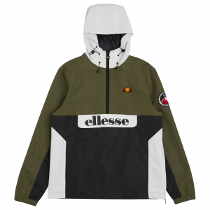 ELLESSE HERITAGE AW19Q4 MENS SHD07860 MORETTI HZJACKET OLIVENIGHT FLATLAY 1