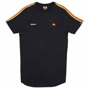 ELLESSE HERITAGE AW19Q4 MENS SHD08093 ISEO TSHIRT BLACK FLATLAY 1 