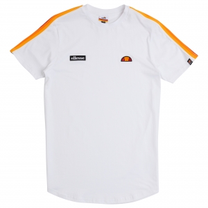 ELLESSE HERITAGE AW19Q4 MENS SHD08093 ISEO TSHIRT WHITE FLATLAY 1 