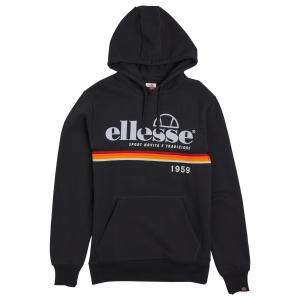 ELLESSE HERITAGE AW19Q4 MENS SHD08095 RUBUS HOODY BLACK FLATLAY 1 