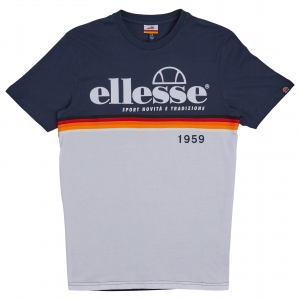 ELLESSE HERITAGE AW19Q4 MENS SHD08104 BRESCIA TSHIRT NAVY FLATLAY 1 