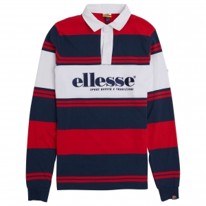 ELLESSE HERITAGE AW19Q4 MENS SHD08105 ENKIR POLO NAVY FLATLAY 1 