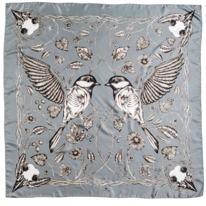 Vårfåglar Silk Scarf