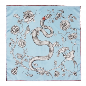 Snake Mini Silk Scarf