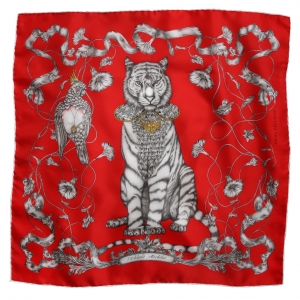 Tiger Mini Silk Scarf