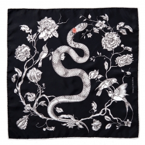 Snake Mini Silk Scarf