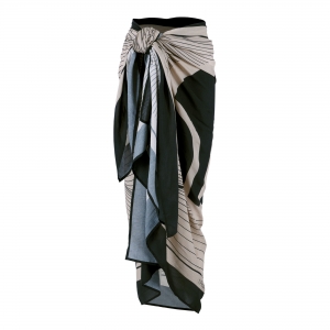 Biarritz Sarong Mix Sand Oyster Black