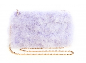 Soft Purple Feather Bag