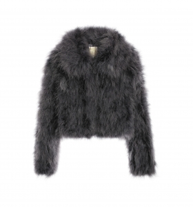 Feather Jacket Collar