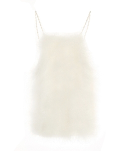 Pearl Strap Feather Top