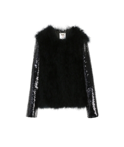 Feather Sequin Jacket