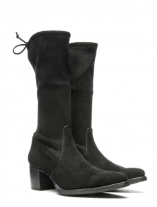 SELENA MID STRETCH SUEDE BLACK